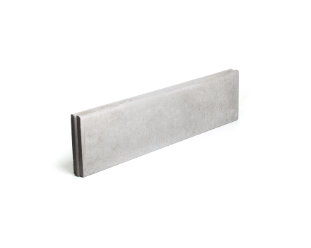 Grijze betonboordsteen - 15, 20, 30, 40cm hoog