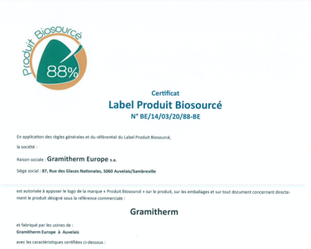 Gramitherm - graswolisolatie - Produit Biosourcé