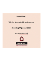 Openingsuren feestdagen einde jaar